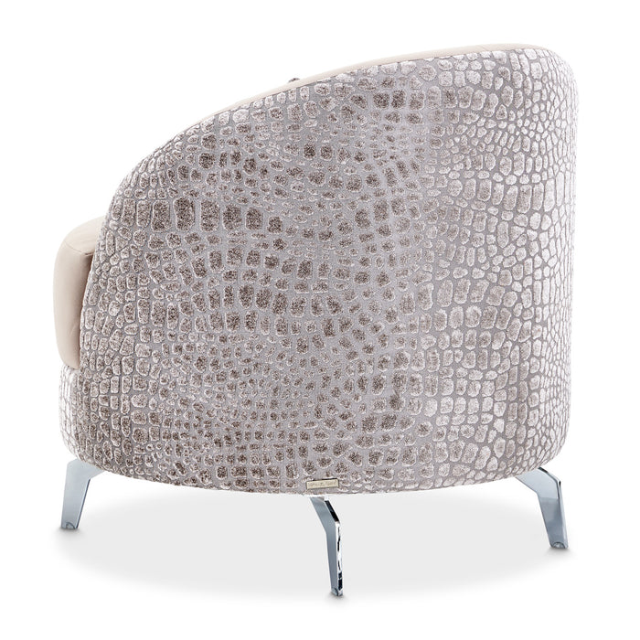 AICO Furniture - Dion"Chair in Stone"Silver - LFR-DION835-STN-808 - GreatFurnitureDeal