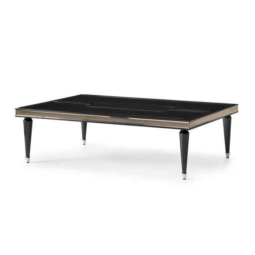 AICO Furniture - La Francaise Cocktail Table Black Ice - LFR-FRSE201-805 - GreatFurnitureDeal