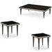 AICO Furniture - La Francaise 3 Piece Occasional Table Set in Black Ice - LFR-FRSE201-FRSE202-805 - GreatFurnitureDeal