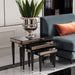 AICO Furniture - La Francaise Nesting Tables in Black Ice - LFR-FRSE224-805 - GreatFurnitureDeal