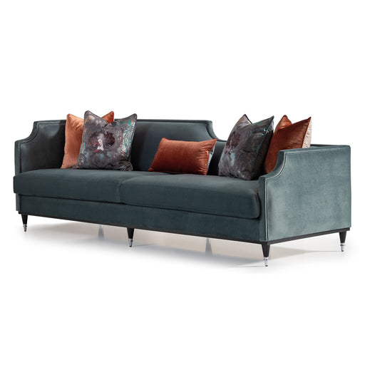 AICO Furniture - La Francaise Mansion Sofa in Azure Black - LFR-FRSE816-AZR-805 - GreatFurnitureDeal