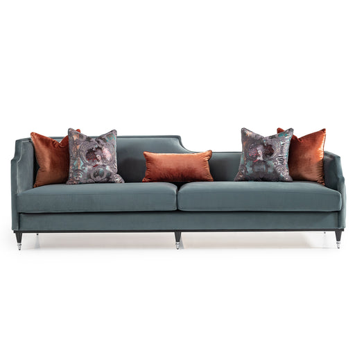 AICO Furniture - La Francaise Mansion Sofa in Azure Black - LFR-FRSE816-AZR-805 - GreatFurnitureDeal