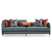 AICO Furniture - La Francaise Mansion Sofa in Azure Black - LFR-FRSE816-AZR-805 - GreatFurnitureDeal