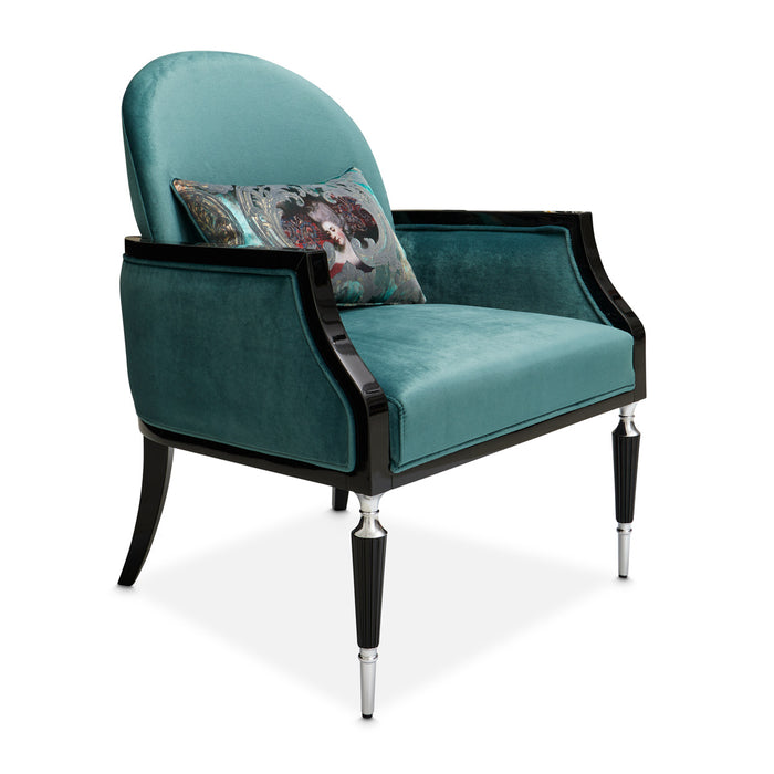 AICO Furniture - La Francaise Accent Chair Azure Black - LFR-FRSE834-AZR-805 - GreatFurnitureDeal