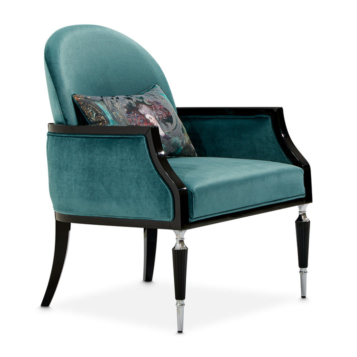 AICO Furniture - La Francaise Accent Chair Azure Black - LFR-FRSE834-AZR-805 - GreatFurnitureDeal