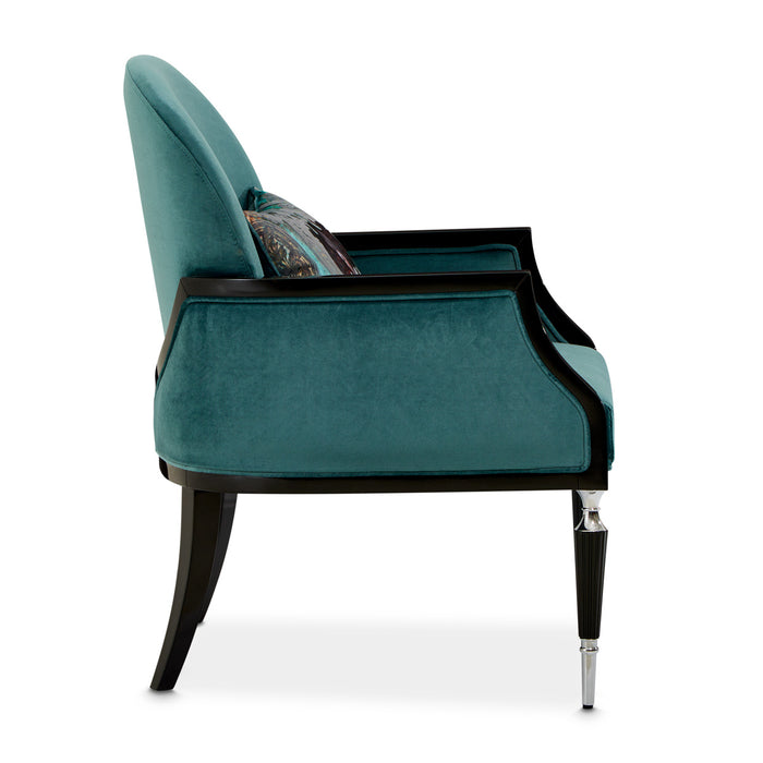 AICO Furniture - La Francaise Accent Chair Azure Black - LFR-FRSE834-AZR-805 - GreatFurnitureDeal