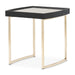 AICO Furniture - Lisbon Side Table in Silken Matte Black - LFR-LSBN202-826 - GreatFurnitureDeal