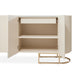 AICO Furniture - Lisbon Console Table in Silken Matte Cream - LFR-LSBN223-140 - GreatFurnitureDeal