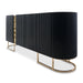 AICO Furniture - Lisbon Console Table in Silken Matte Black - LFR-LSBN223-826 - GreatFurnitureDeal