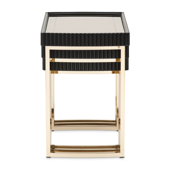 AICO Furniture - Lisbon Nesting Tables in Silken Matte Black - LFR-LSBN224-826 - GreatFurnitureDeal