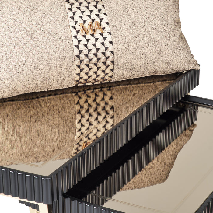 AICO Furniture - Lisbon Nesting Tables in Silken Matte Black - LFR-LSBN224-826 - GreatFurnitureDeal