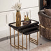 AICO Furniture - Lisbon Nesting Tables in Silken Matte Black - LFR-LSBN224-826 - GreatFurnitureDeal