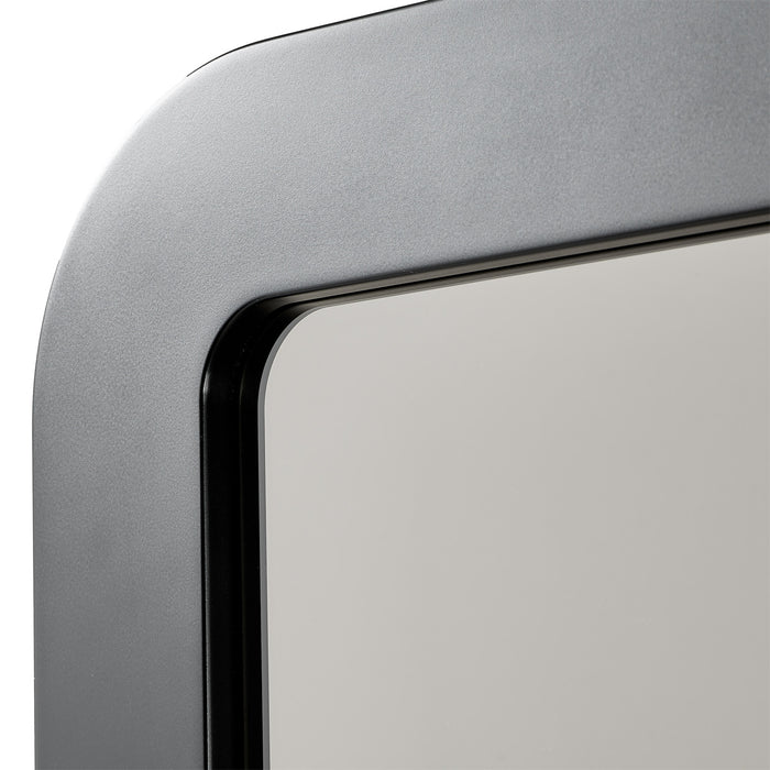 AICO Furniture - Lisbon Wall Mirror in Silken Matte Black - LFR-LSBN260-826 - GreatFurnitureDeal