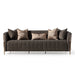 AICO Furniture - Lisbon Sofa in Onyx"Gold - LFR-LSBN815-ONX-806 - GreatFurnitureDeal