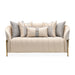 AICO Furniture - Lisbon Loveseat in Opal Gold - LFR-LSBN825-OPL-806 - GreatFurnitureDeal