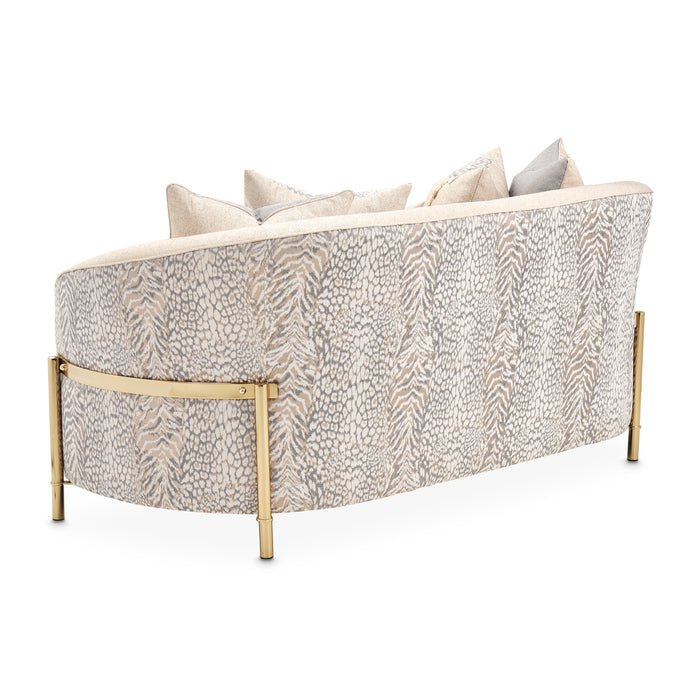 AICO Furniture - Lisbon Loveseat in Opal Gold - LFR-LSBN825-OPL-806 - GreatFurnitureDeal