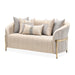 AICO Furniture - Lisbon Loveseat in Opal Gold - LFR-LSBN825-OPL-806 - GreatFurnitureDeal