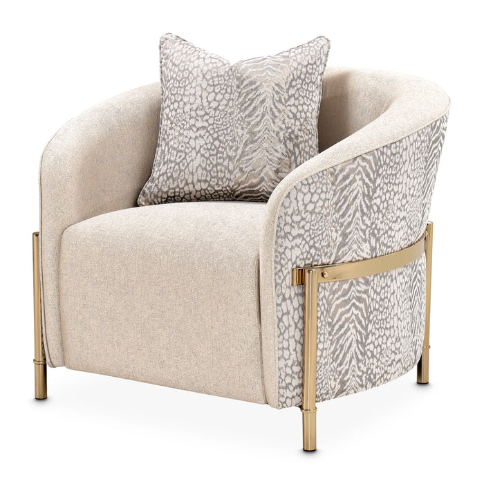 AICO Furniture - Lisbon Chair in Opal Gold - LFR-LSBN835-OPL-806 - GreatFurnitureDeal