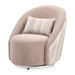 AICO Furniture - Lucca Swivel Chair in Silver - LFR-LUCA839-NGT-808 - GreatFurnitureDeal