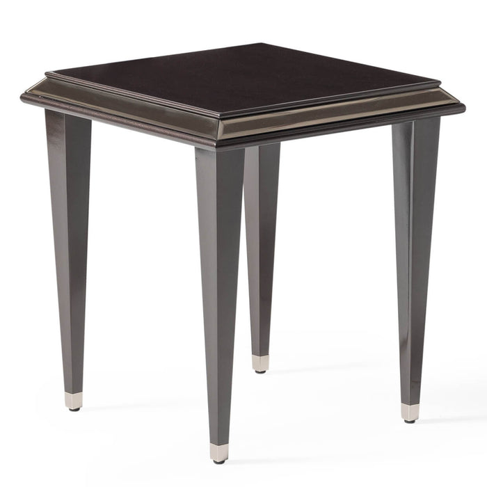 AICO Furniture - Lousanne Side Table in Glossy Mocha Sand - LFR-LUSN202-414 - GreatFurnitureDeal