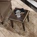 AICO Furniture - Lousanne Side Table in Glossy Mocha Sand - LFR-LUSN202-414 - GreatFurnitureDeal