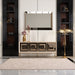 AICO Furniture - Madison Console Table in Glistening Gold - LFR-MDSN223-827 - GreatFurnitureDeal