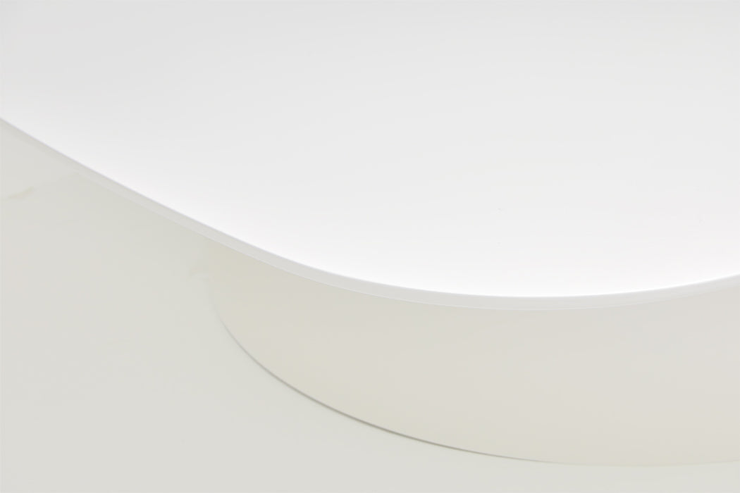 AICO Furniture - Le Montreaux Cocktail Table in Cloud White - LFR-MTRX201-108 - GreatFurnitureDeal