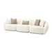 AICO Furniture - Le Montreaux 5 Piece Sectional Sofa in Gardenia - LFR-MTRX5PC-GNA-000 - GreatFurnitureDeal