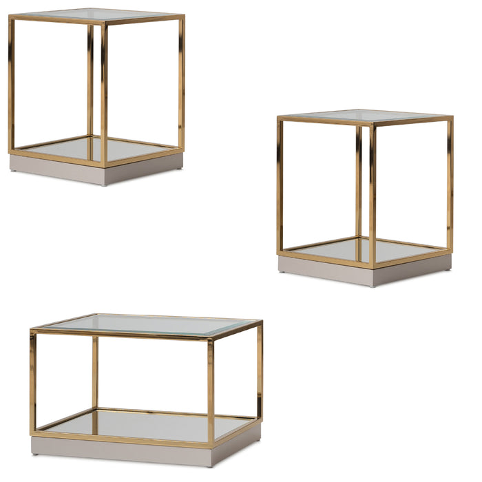 AICO Furniture - Savannah Breeze 3 Piece Occasional Table Set - LFR-SBRZ201-SBRZ202-806 - GreatFurnitureDeal