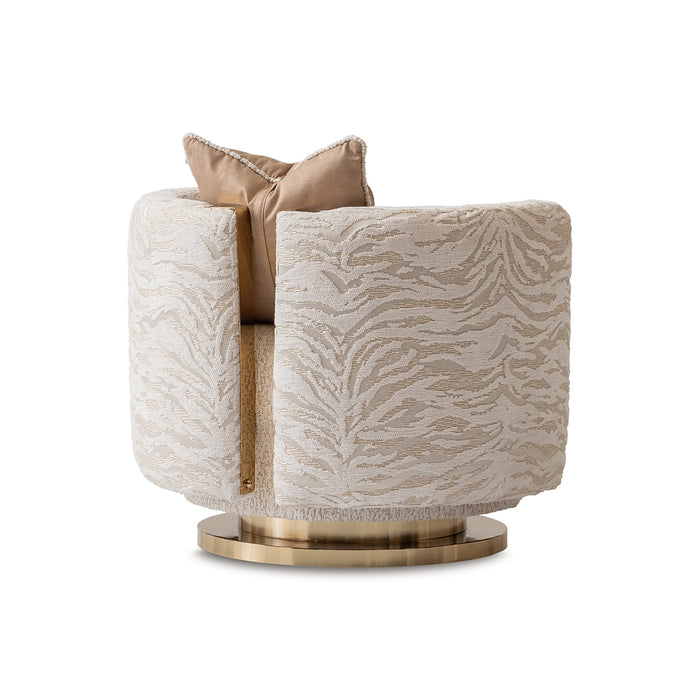 AICO Furniture - Savannah Breeze Swivel Chair Cashmere Bright Gold - LFR-SBRZ839-CSM-806 - GreatFurnitureDeal