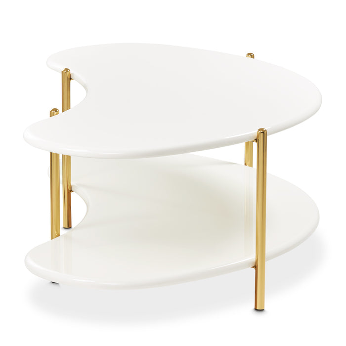 AICO Furniture - Sassani 3 Piece Occasional Tables in Pearl White/Gold - LFR-SSNI201-222-128 - GreatFurnitureDeal