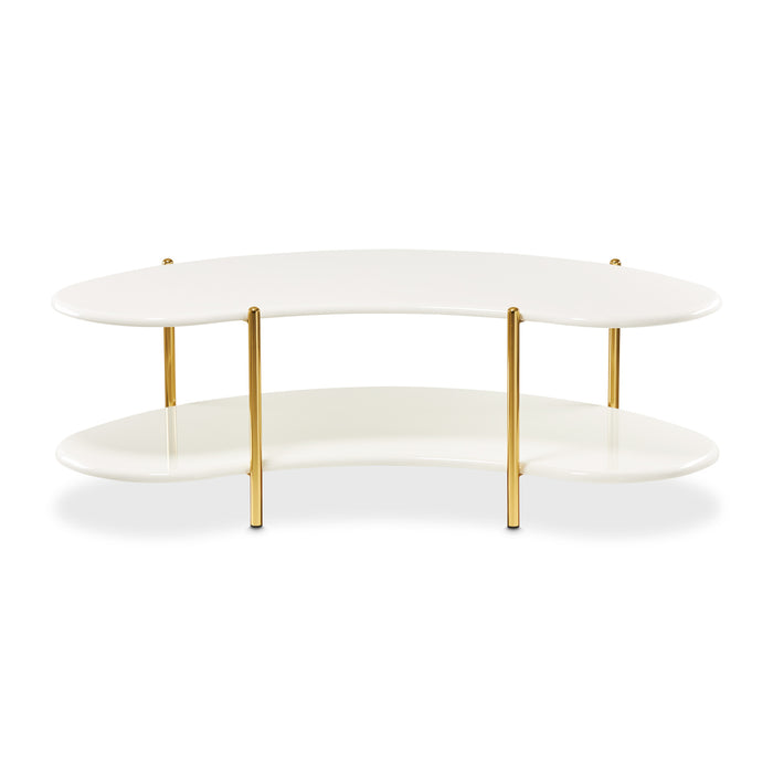 AICO Furniture - Sassani 3 Piece Occasional Tables in Pearl White/Gold - LFR-SSNI201-202-128 - GreatFurnitureDeal