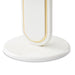 AICO Furniture - Sassani Accent Table in Pearl White/Gold - LFR-SSNI222-128 - GreatFurnitureDeal