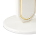 AICO Furniture - Sassani Accent Table in Pearl White/Gold - LFR-SSNI222-128 - GreatFurnitureDeal