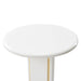 AICO Furniture - Sassani Accent Table in Pearl White/Gold - LFR-SSNI222-128 - GreatFurnitureDeal