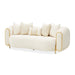 AICO Furniture - Sassani Loveseat in Crepe/Gold - LFR-SSNI825-CPE-806 - GreatFurnitureDeal