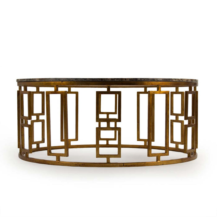 Zentique - Adelise Round Marble Top Coffee Table - LI-SH15-18-150 - GreatFurnitureDeal