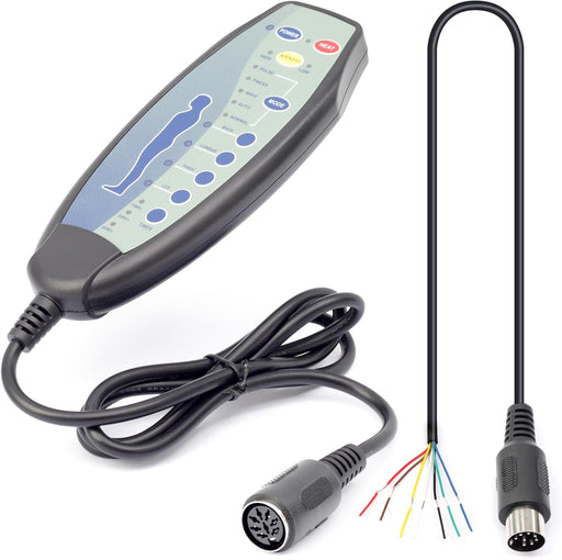 Replacement Remote for Heat and Massage Chairs - 4 Zone - 8 Pin Female Connection - LN-207-8JR - GreatFurnitureDeal