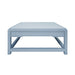 Worlds Away - Locklin Two Hidden Drawer Coffee Table With Matte Light Blue Lacquer - LOCKLIN LB - GreatFurnitureDeal