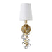 Worlds Away - Acrylic Bubble Sconce In Antique Brass - LOTTIE ABR - GreatFurnitureDeal