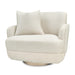 AICO Furniture - Aurora Swivel Chair Linen in Moonlight - LRU-AURA839-LIN-135 - GreatFurnitureDeal