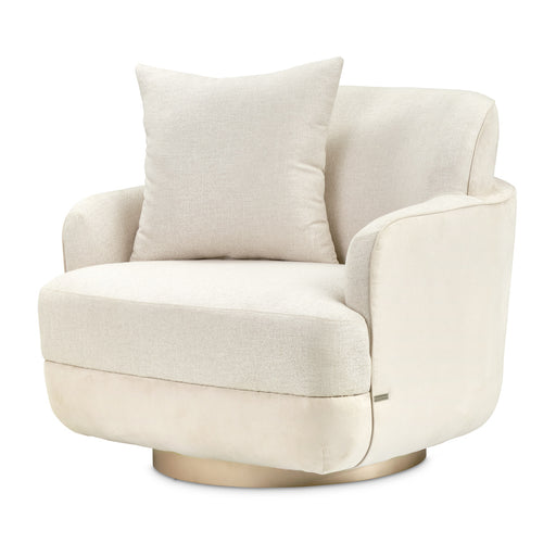 AICO Furniture - Aurora Swivel Chair Linen in Moonlight - LRU-AURA839-LIN-135 - GreatFurnitureDeal