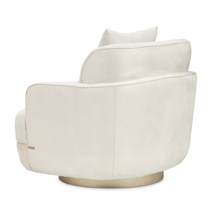 AICO Furniture - Aurora Swivel Chair Linen in Moonlight - LRU-AURA839-LIN-135 - GreatFurnitureDeal