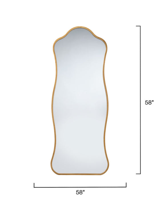 Jamie Young Company - Aurora Floor Mirror in Antique Brass - LS6AURORFMAB - GreatFurnitureDeal