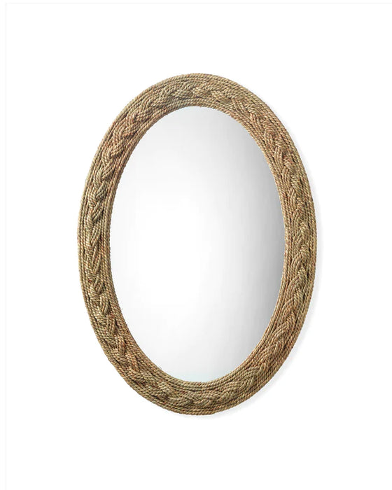 Jamie Young Company - Lark Braided Oval Mirror - LS6LARKOVNA - GreatFurnitureDeal