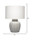 Jamie Young Company - Arthur Table Lamp in Light Grey - LS9ARTHURGR - GreatFurnitureDeal