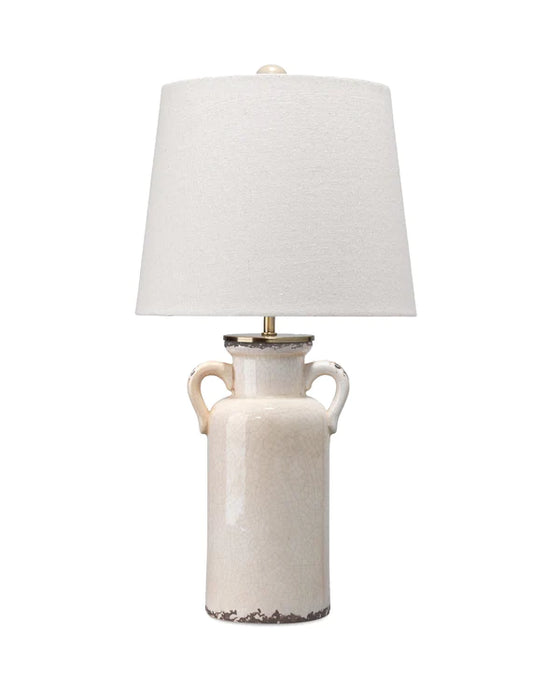 Jamie Young Company - Piper Ceramic Table Lamp - LS9PIPERCRM - GreatFurnitureDeal