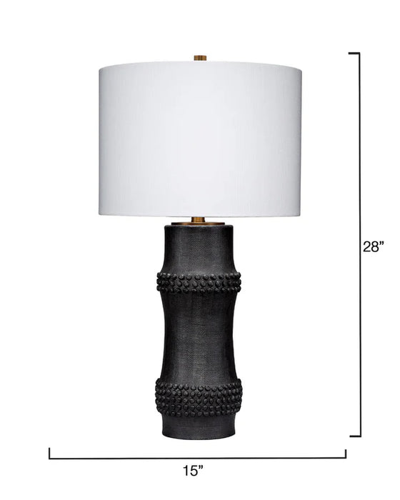 Jamie Young Company - Rail Table Lamp in Antique Black - LS9RAILBLACK - GreatFurnitureDeal