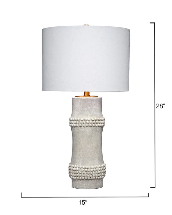 Jamie Young Company - Rail Table Lamp in White - LS9RAILWHITE - GreatFurnitureDeal