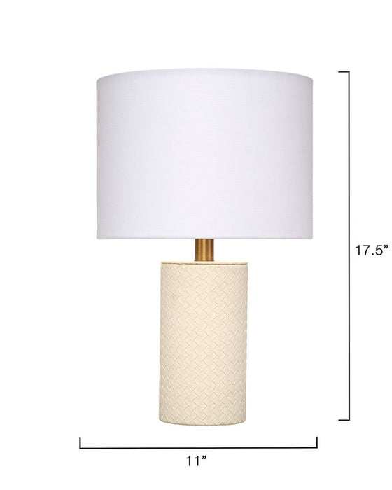 Jamie Young Company - Roman Table Lamp in Cream - LS9ROMANTLWH - GreatFurnitureDeal